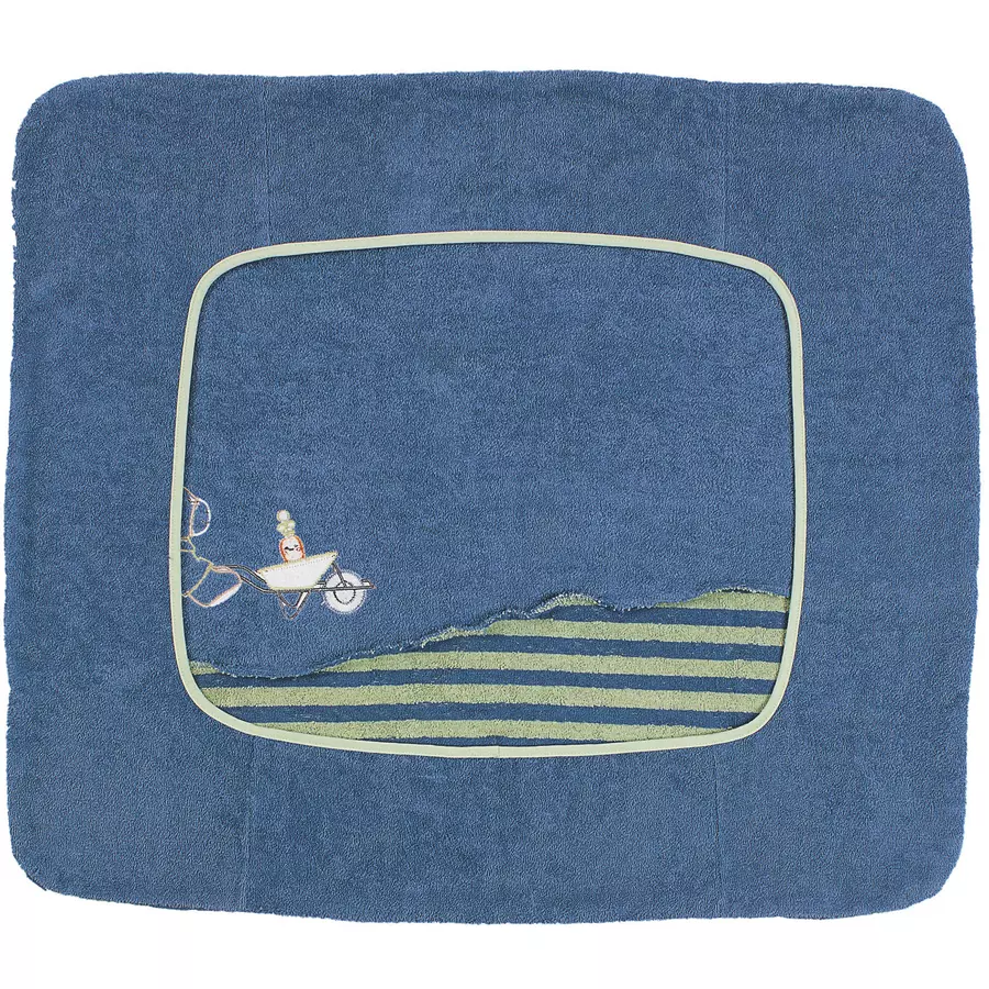 Sterntaler Wickelauflagenbezug Emmilius mittelblau