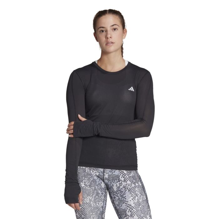 adidas Dame Trøjer Fast Long Sleeve Sort