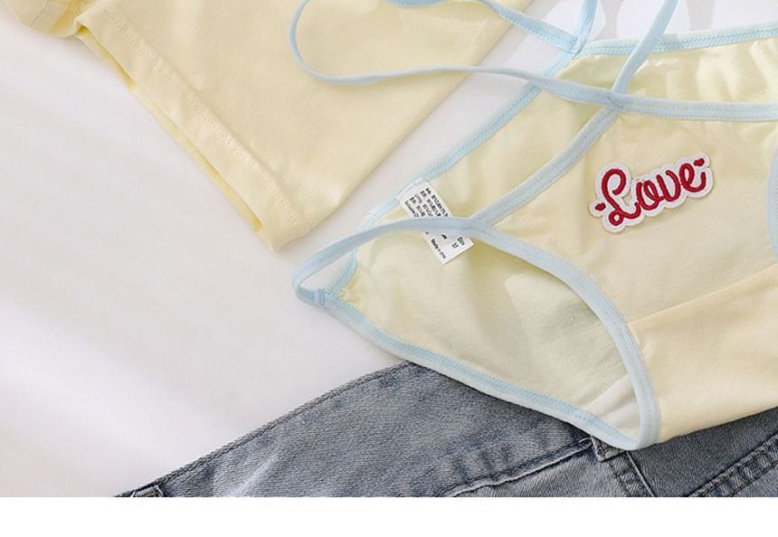 Pancherry - Koppelset: Contrasterende slip + Boxershort