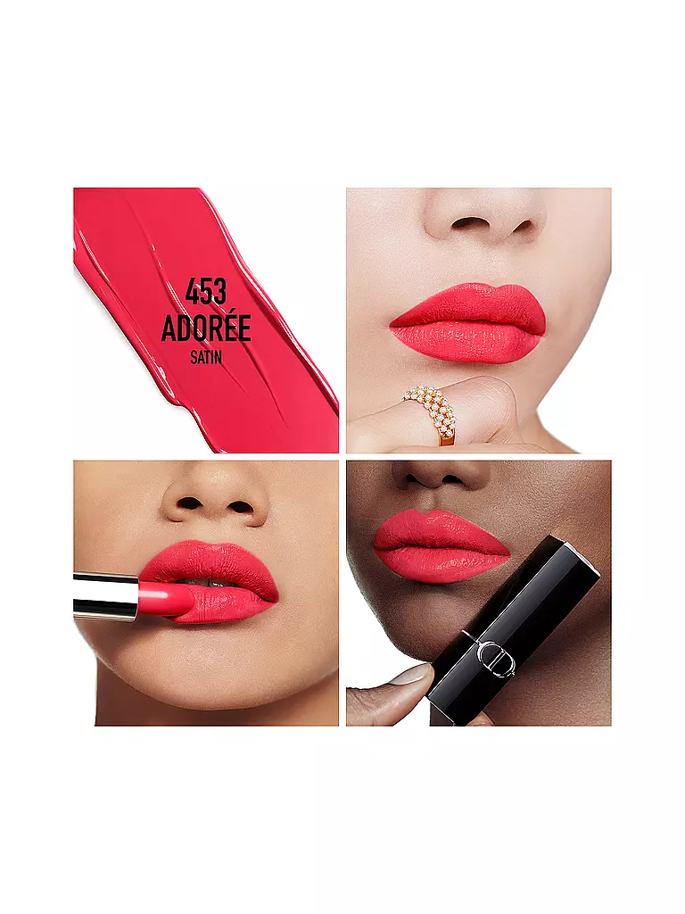 DIOR Lippenstift - Rouge Dior Satin Lipstick (453 Adorée) koralle