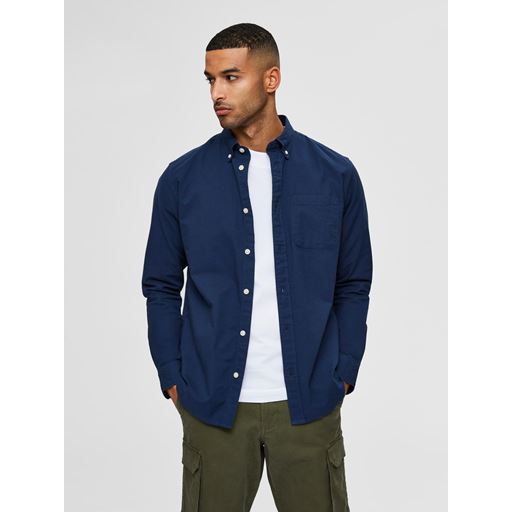 Selected Homme Regrick Skjorte, Moonlit Ocean, XL