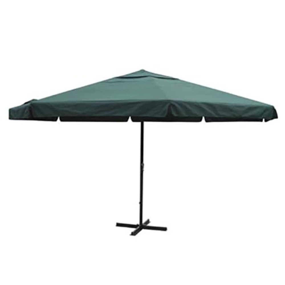 Parasol aluminium 500 cm vert