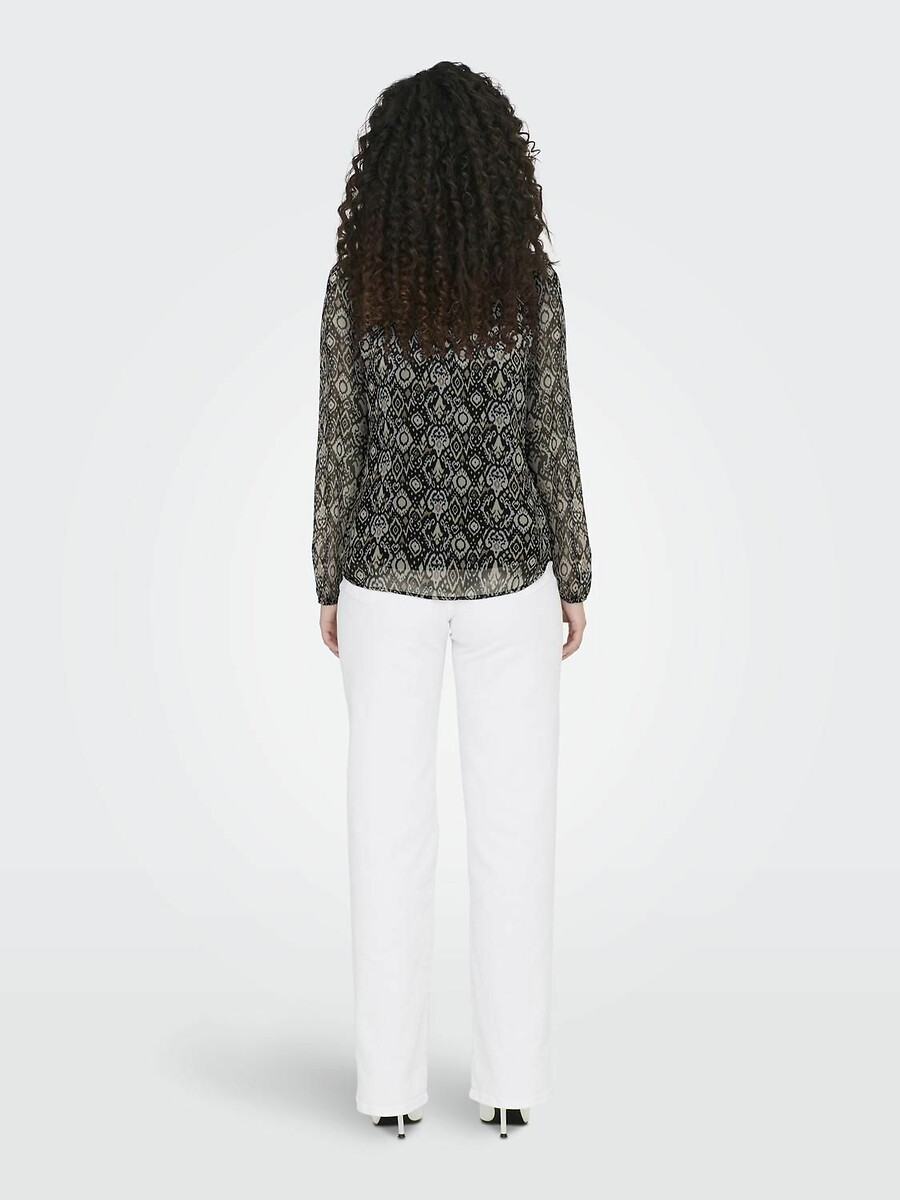 SOMENTE<br>Blusa fluida, gola alta