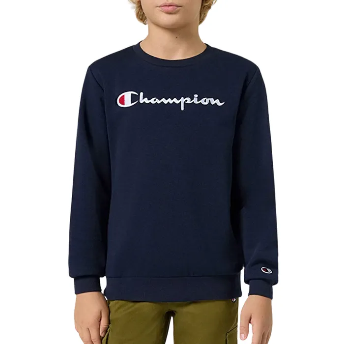 Champion Big Logo Fleece Crewneck Sweater Junior
