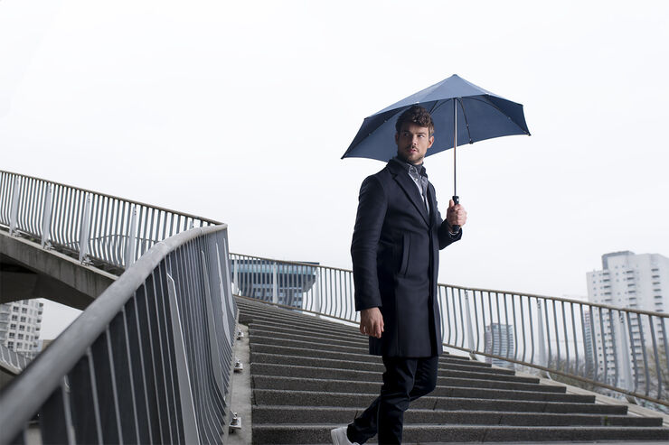 Senz Senz Original stick storm umbrella pure black Pure black