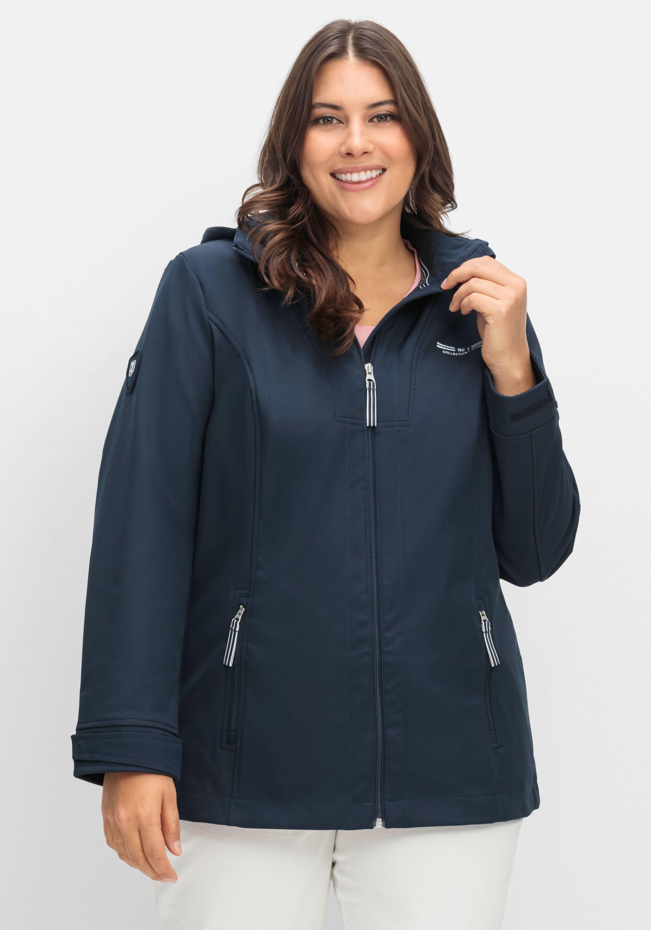 Wind- und wasserabweisende Softshelljacke
