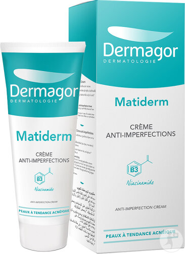 Dermagor Matiderm Crème Anti-Imperfections Peaux À Tendance Acnéique Tube 40ml