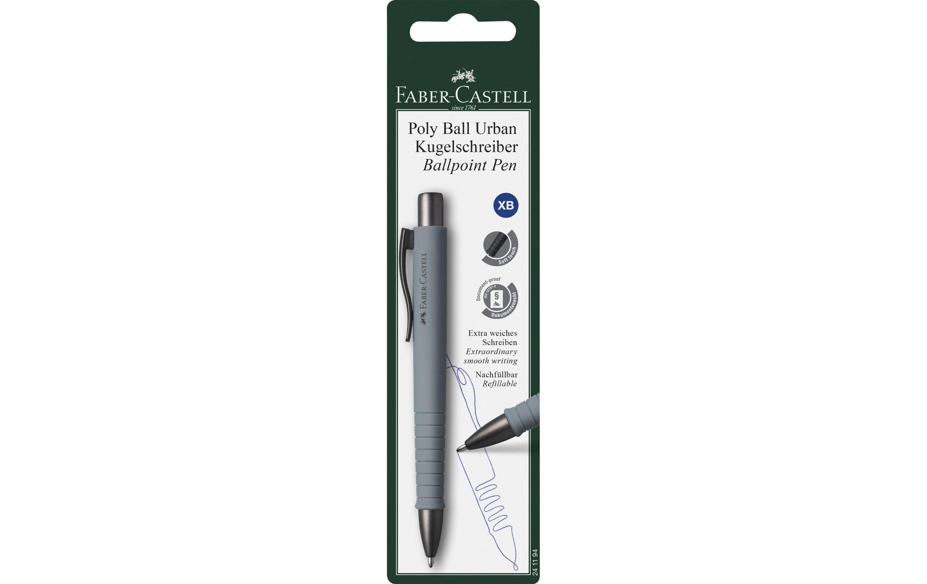 Kugelschreiber Poly Ball Urban XB, Stone GreyKuli für den Alltag mit Soft Touch