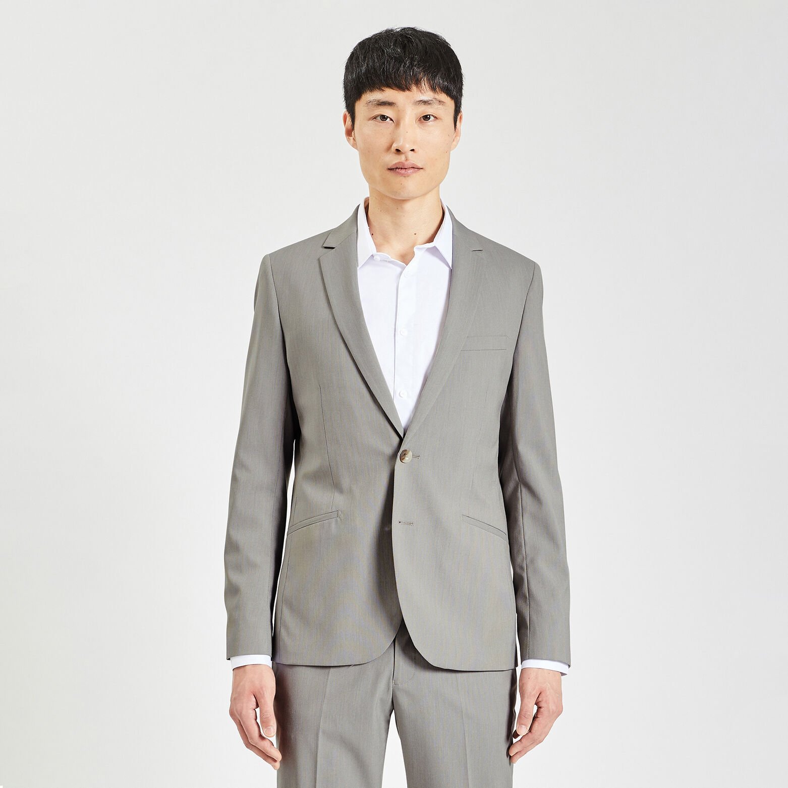Veste de costume slim bi-ton Beige