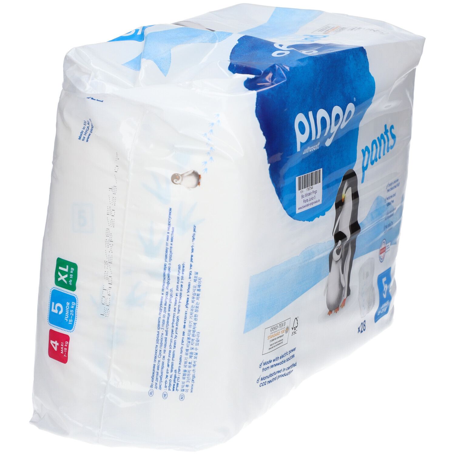 pingo® Bio Windeln Junior 12-25 kg