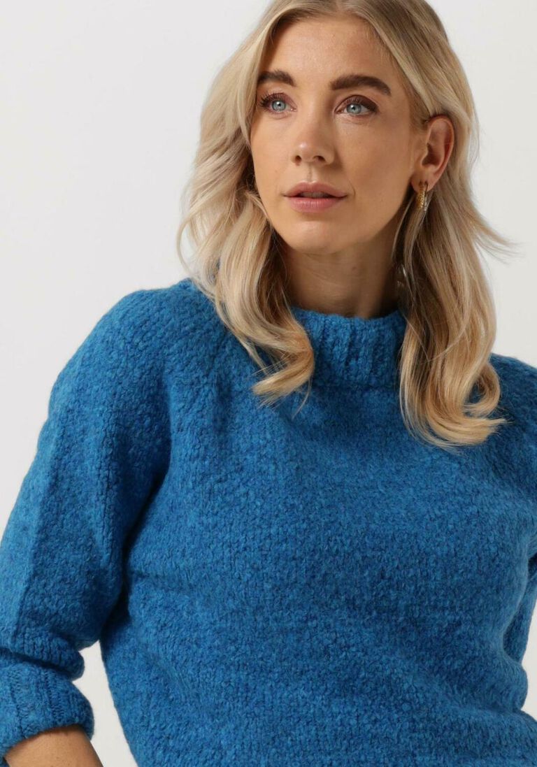 PENN & INK blauwe penn & ink trui pullover 3/4