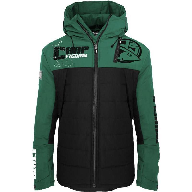 Veste Homme Hot Spot Design Carpfishing Eco - Noir/Vert