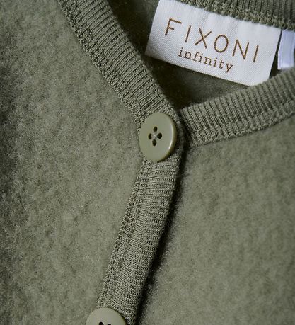Fixoni Cardigan - Wolle - Deep Lichen Green