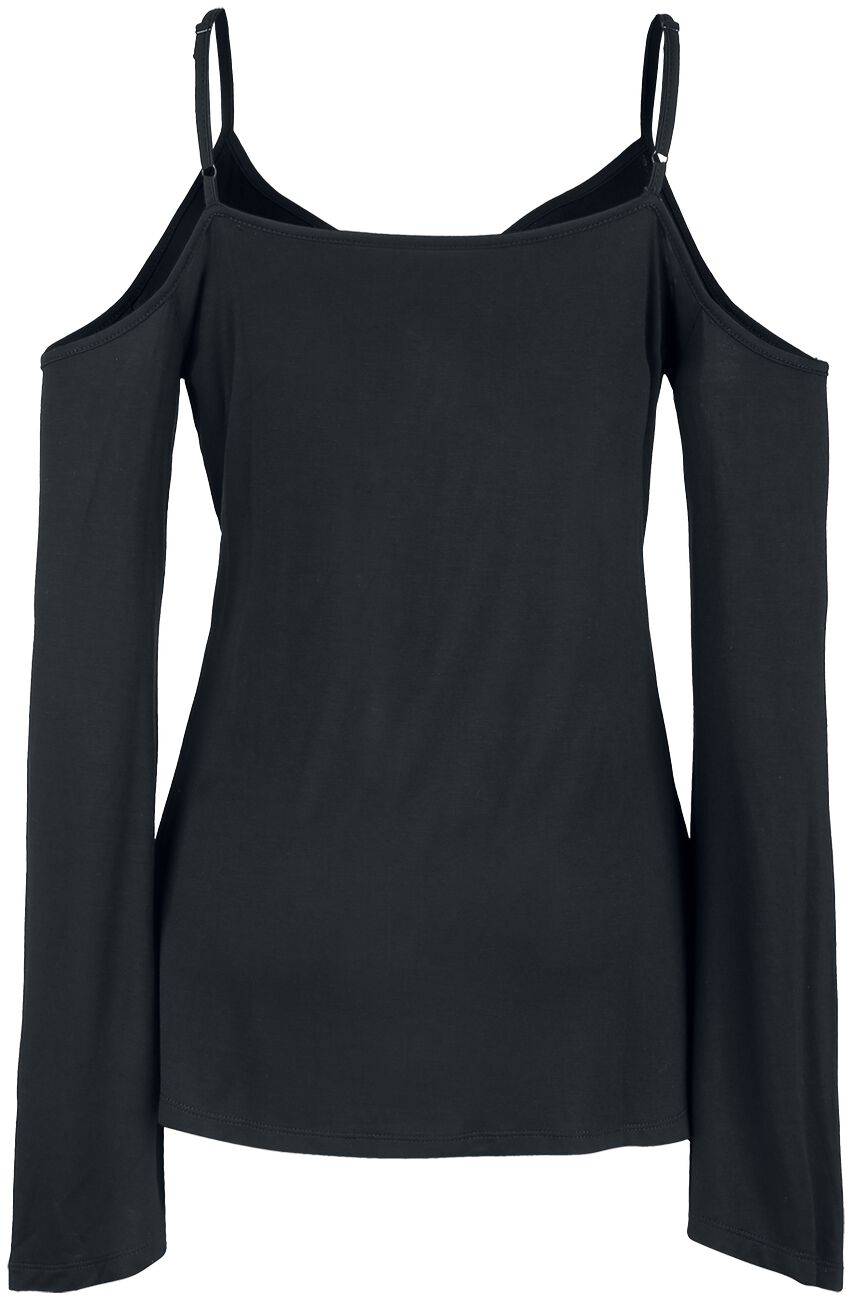 T-Shirt Col Bateau Avec Nœud | Gothicana by EMP T-shirt manches longues