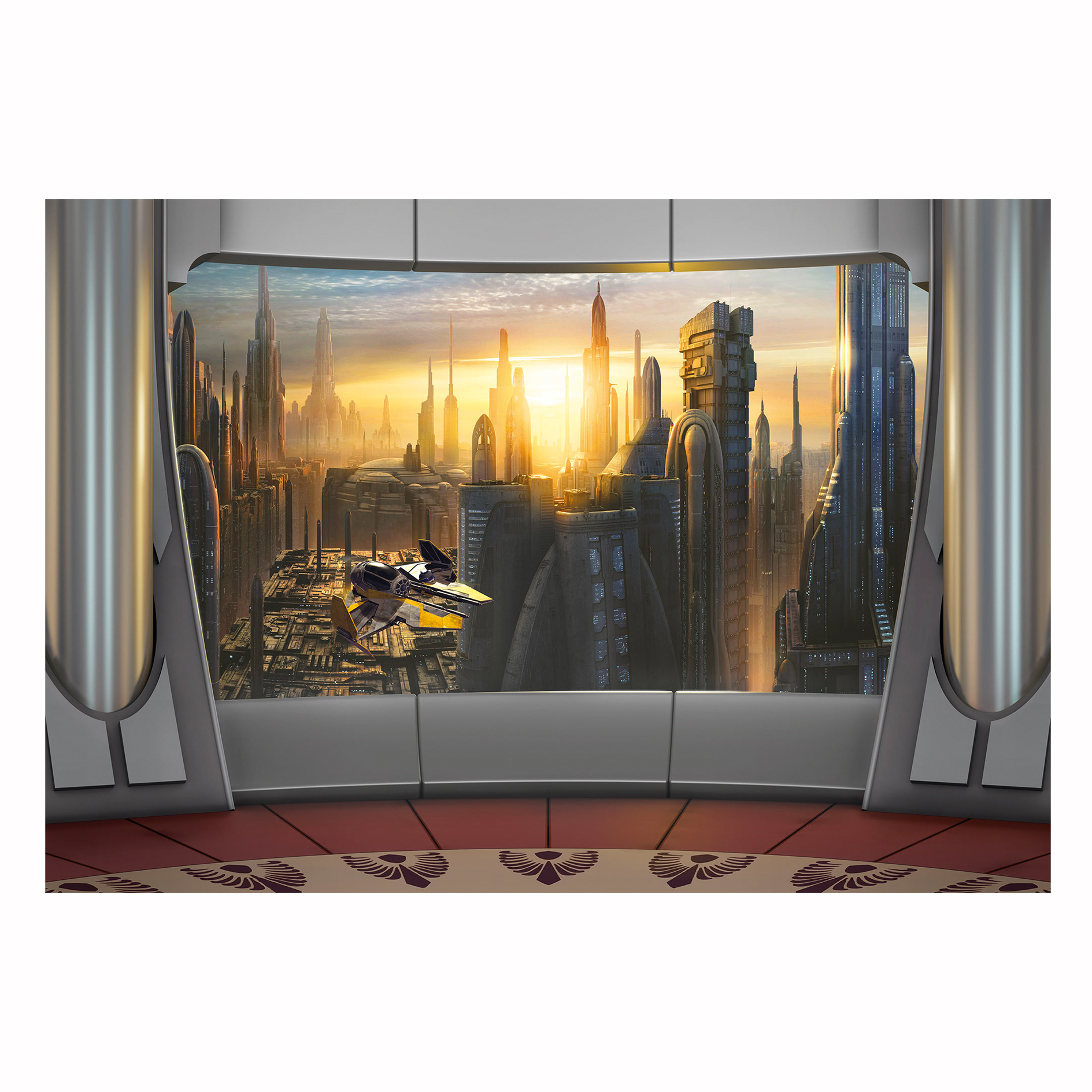 Papier-Fototapete STAR WARS CORUSCANT - 3,68 Meter