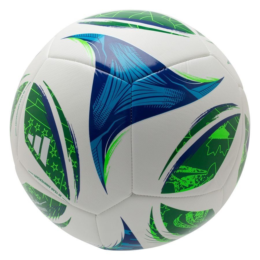 adidas Ballon MLS Training - Blanc/Vert/Bleu