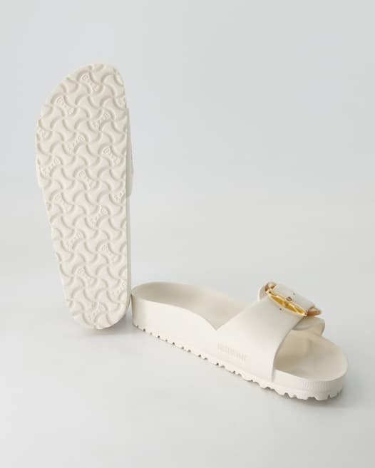 Birkenstock Madrid Big Buckle EVA Pantoletten in Weiß
