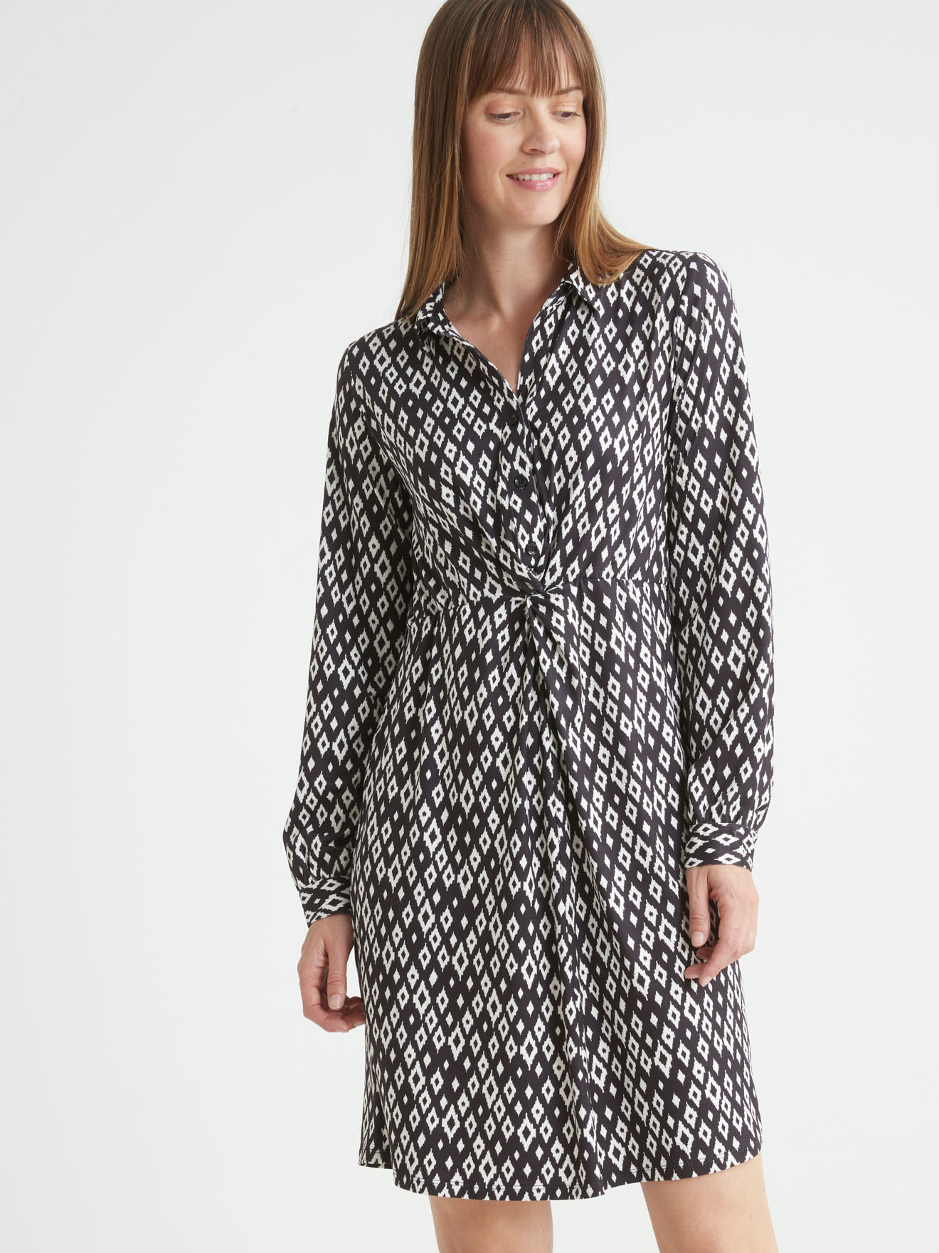 Robe chemisier en maille