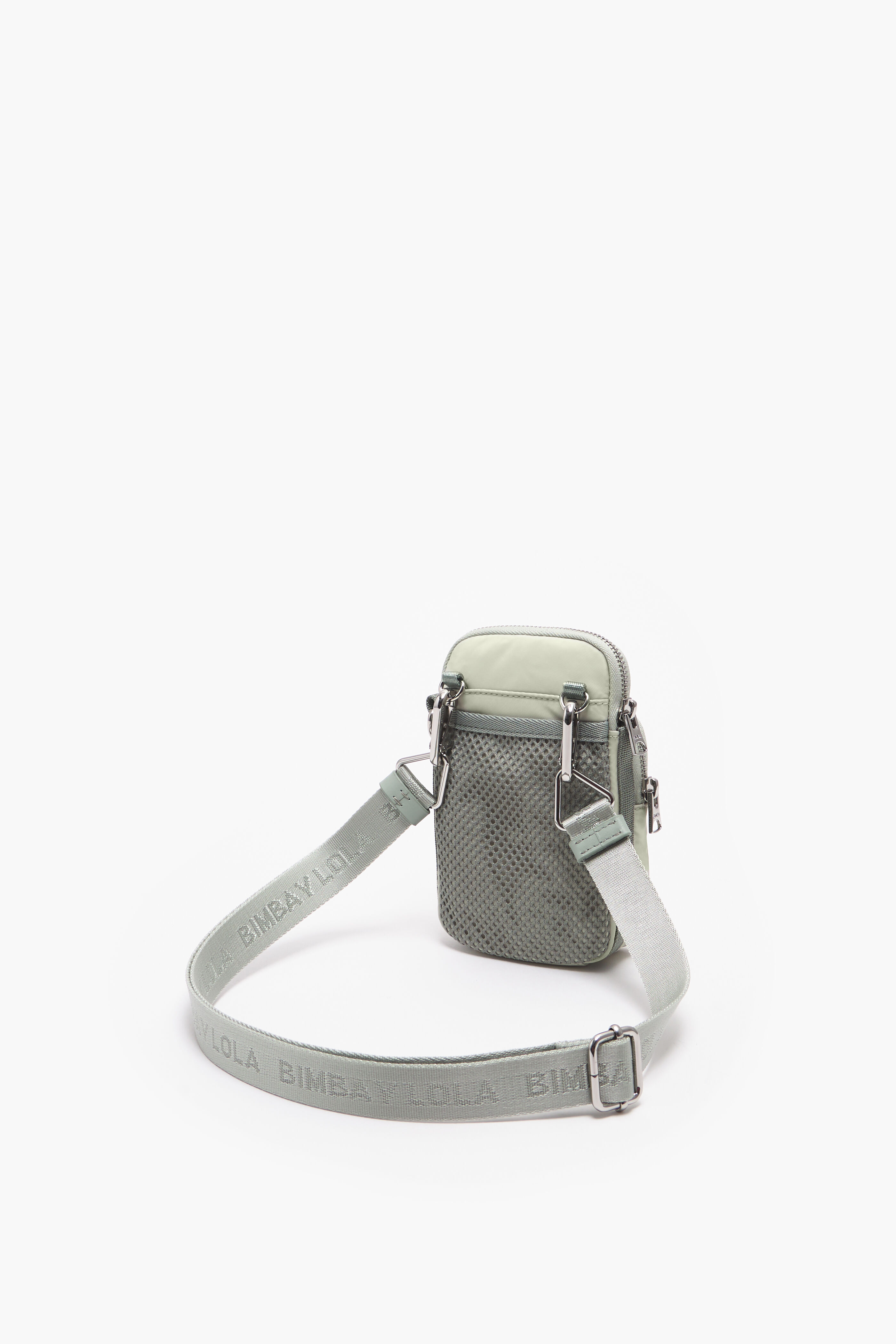 Bolsa retangular mini cinza gelo
