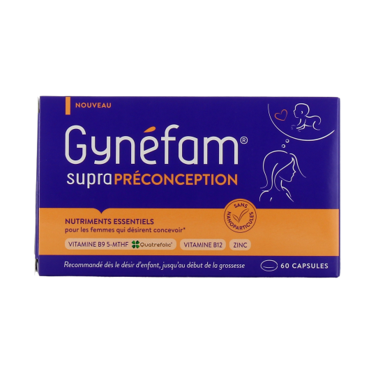Gynefam Supra Préconception - Complément alimentaire acide folique