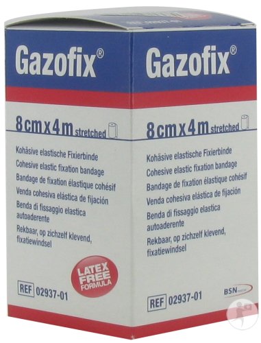 Bsn Medical Gazofix Bandage De Fixation Élastique Cohésif Sans Latex 8cm x 4m 1 Pièce (293701)