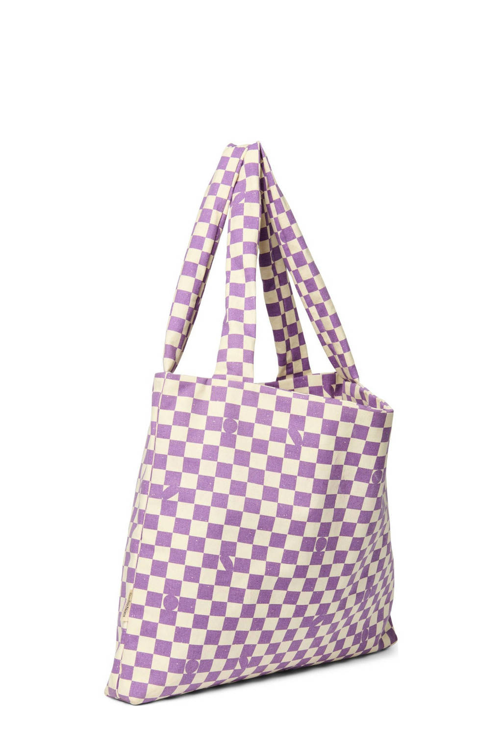luiertas Checkerboard paars/ecru