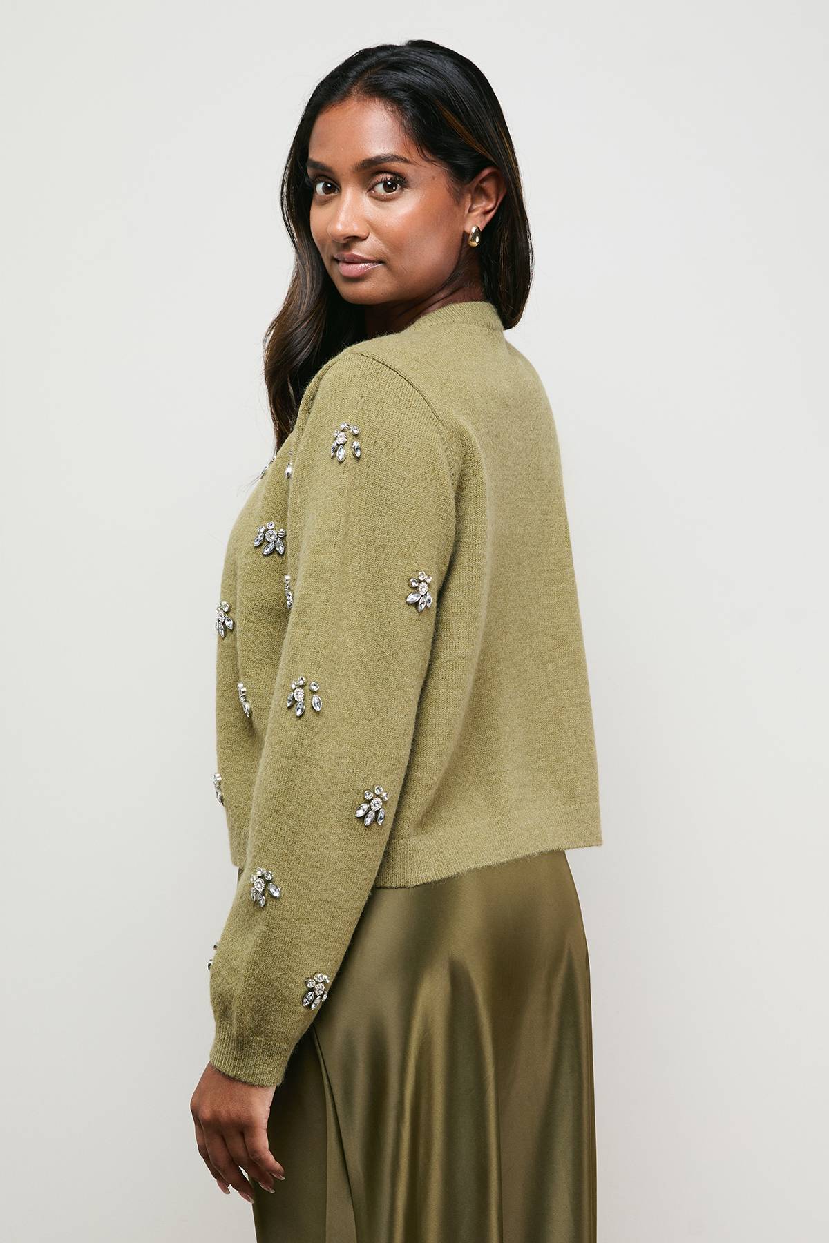 Oasis Cardigan à Nouer avec Ornements