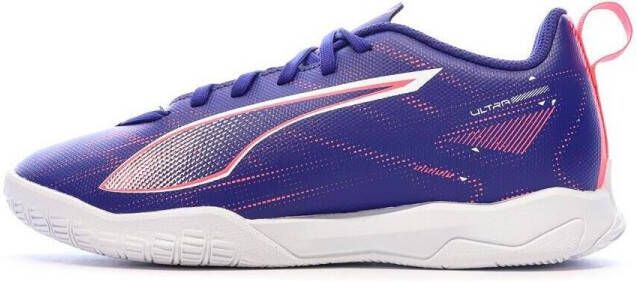Puma Ultra 5 Play Jr. zaalvoetbalschoenen kobaltblauw wit koraalrood Imitatieleer 38