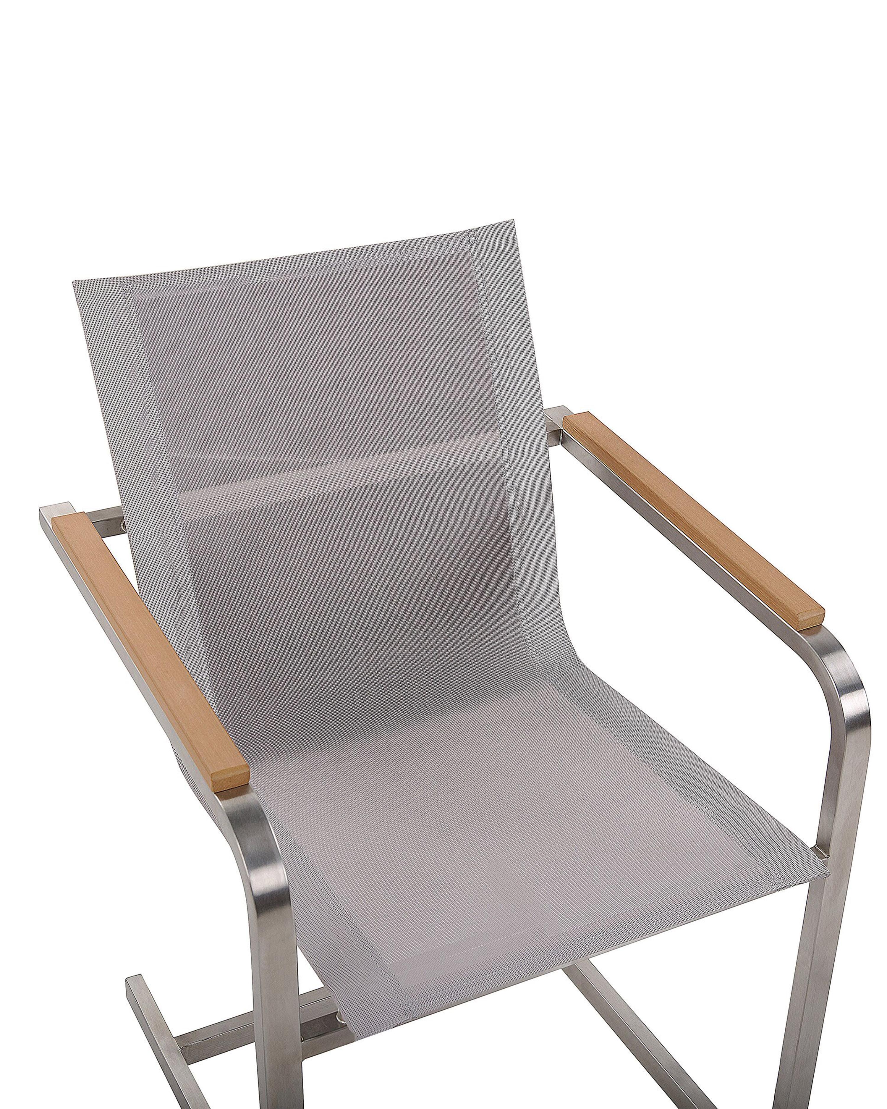 Set van 2 tuinstoelen COSOLETO Roestvrij staal Beige