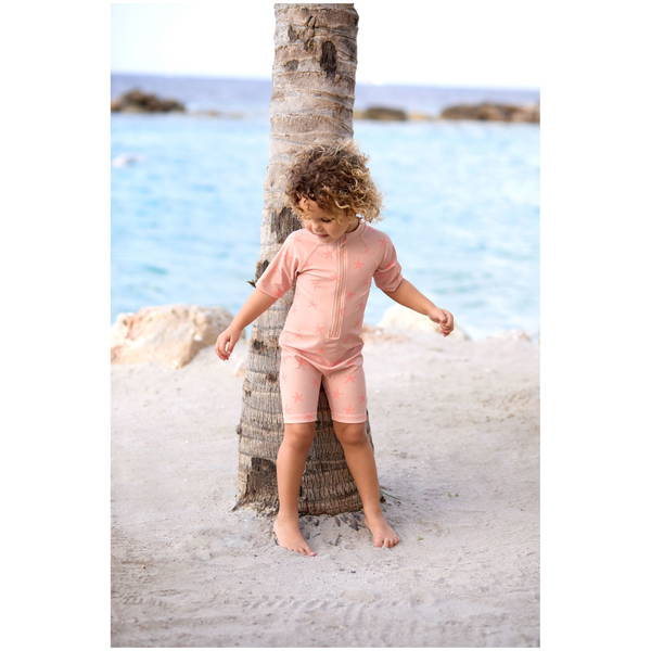 LässigLässig   UV Schwimmanzug Kurzarm starfish peach 74/80