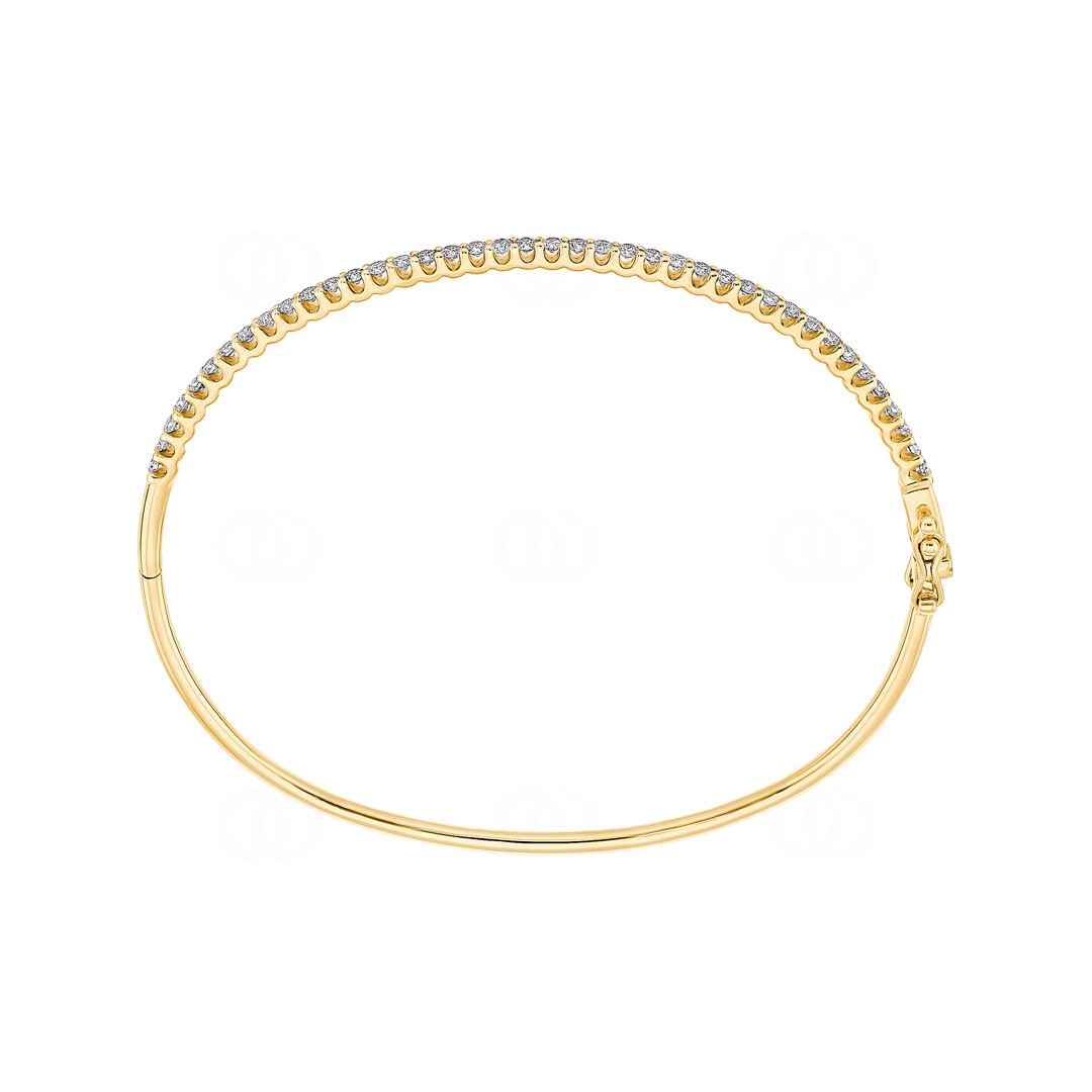 Armreif 750/18 K Gelbgold mit Diamanten 1.00 ct H/si