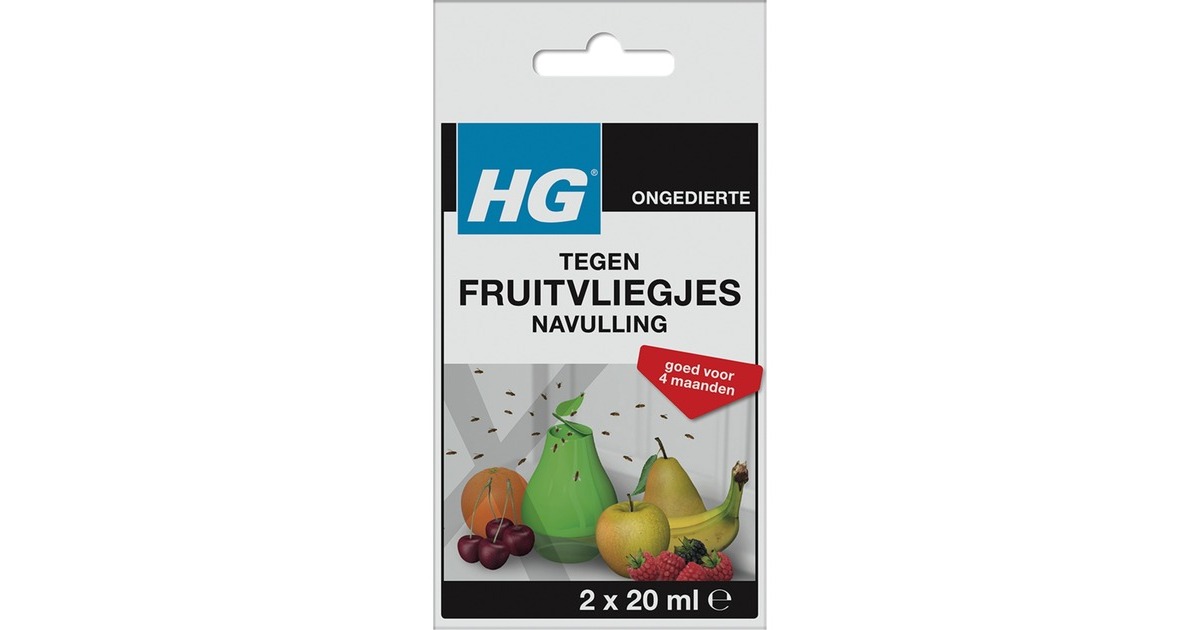HGFruitvliegjesval Navulling insecticide  (2 x 20 ml)