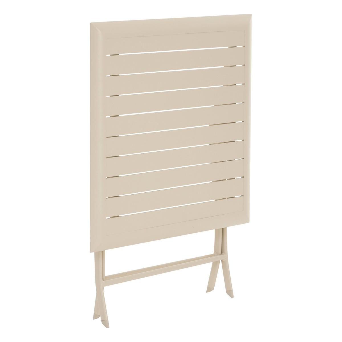 TABLE AZUA PLIANTE ALUMINIUM ARGILE 2 PLACES