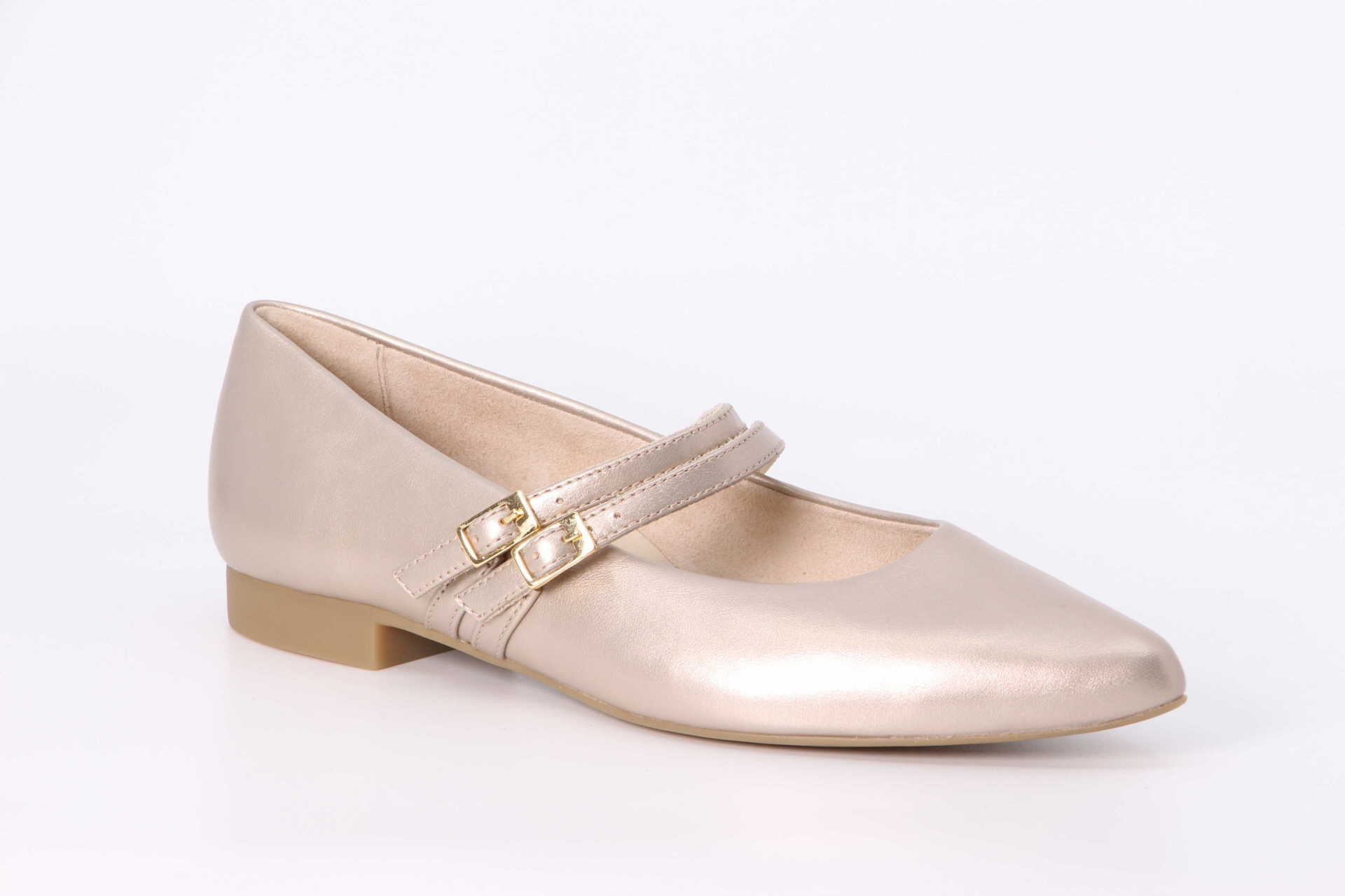 Paul Green Riemchen-Ballerina metallic shell