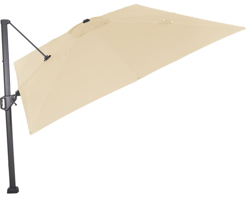 Sunset N+ zweefparasol, 350 x 260 cm, natuurlijk polyester