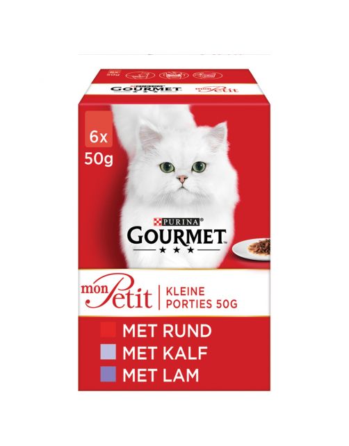 Gourmet Mon Petit 6x50 g - Kattenvoer