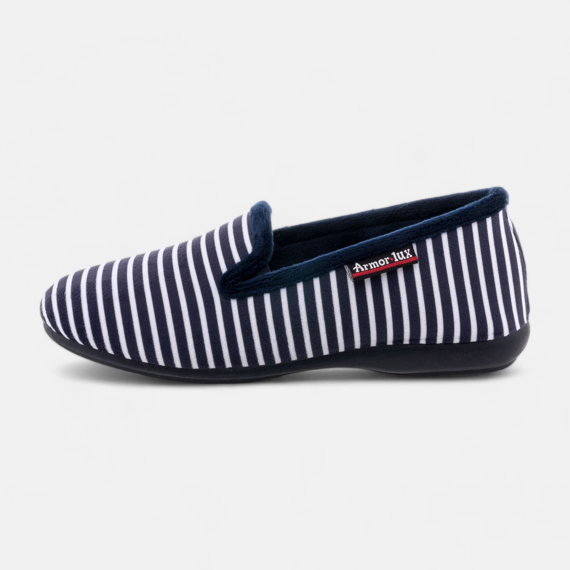 Pantoufles pieds sensibles Femme bleu marine