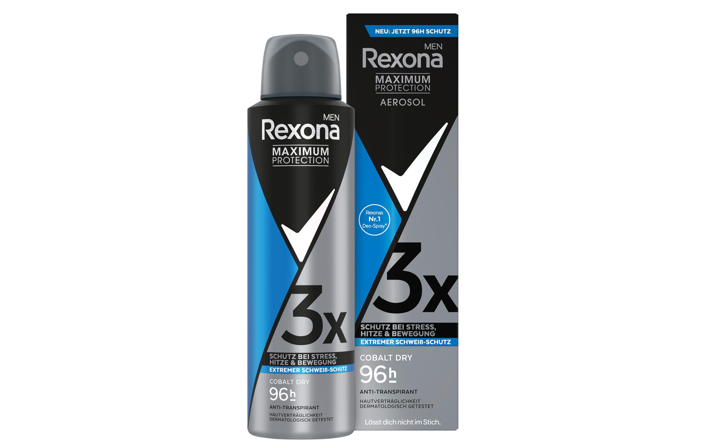Deo Spray Maximum Protection Cobalt Dry Men 150 mlAnti-Transpirant Spray bietet langanhaltenden Schutz