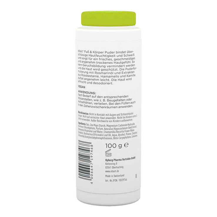 Efasit Fuß & Körper Puder, 100 g