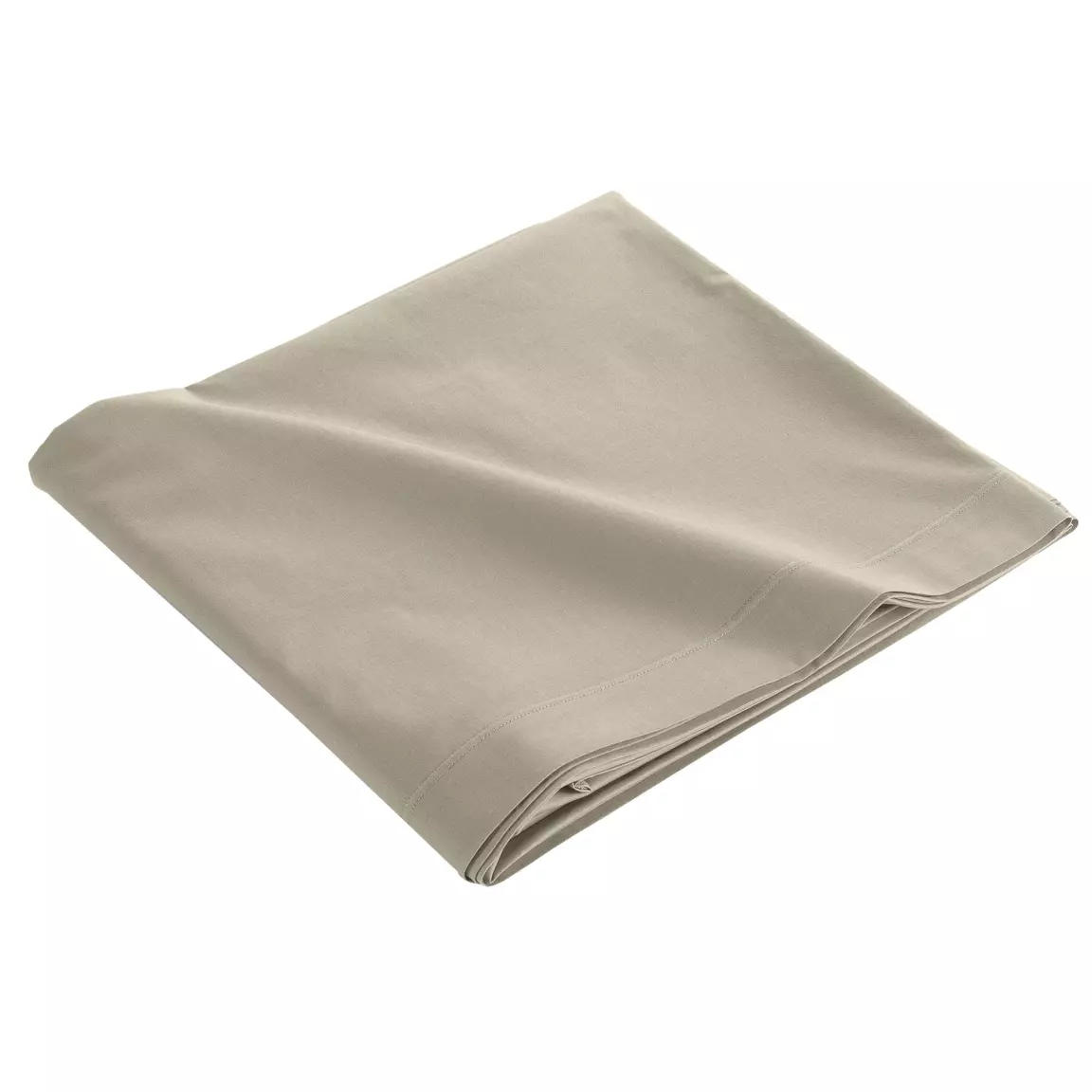 Drap plat coton bio (240 x 300 cm) Biolina Taupe