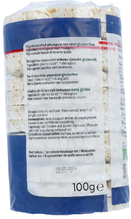 Consenza Rijstwafels Zonder Zout 100GR