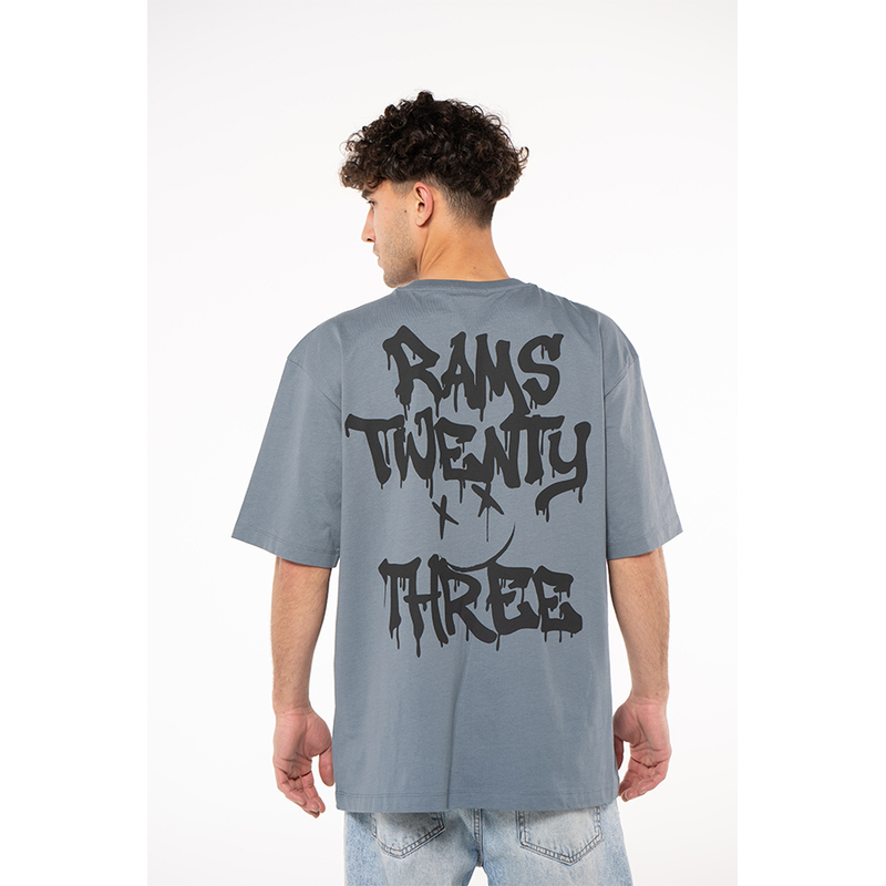 Camiseta de manga curta Hip-hop Rams 23