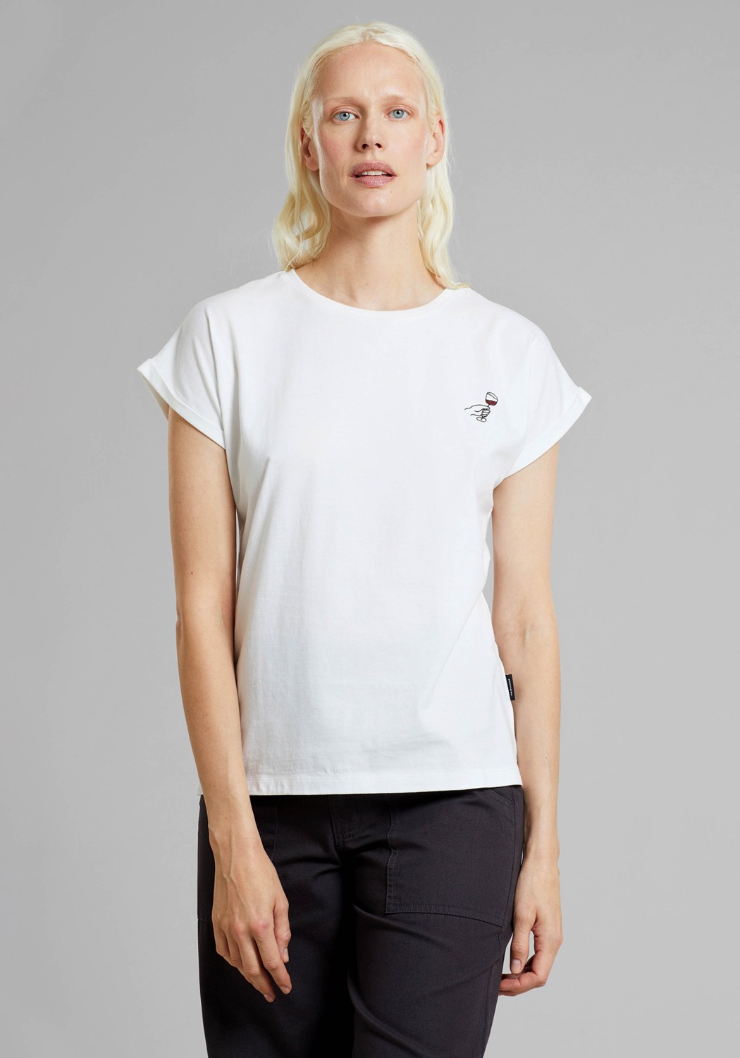 Dedicated T-Shirt Visby Wine Cheers White