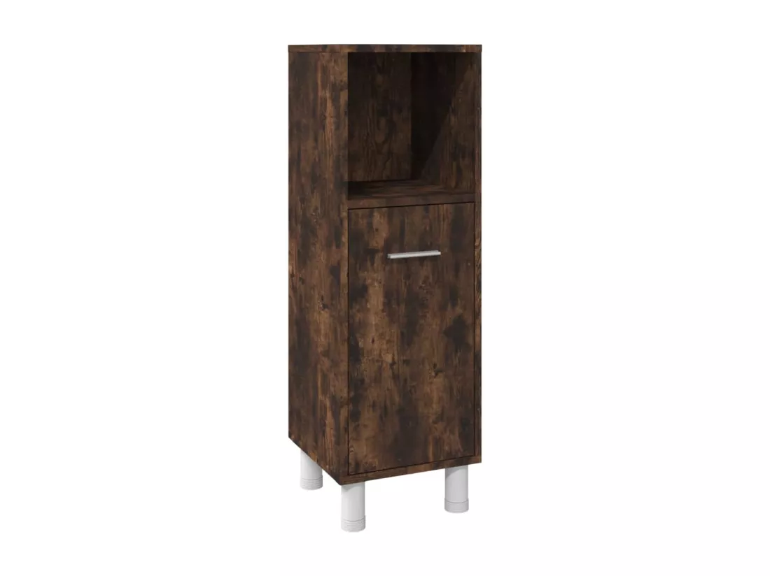 Ensemble d'armoires de salle de bain 3 pcs chêne fumé