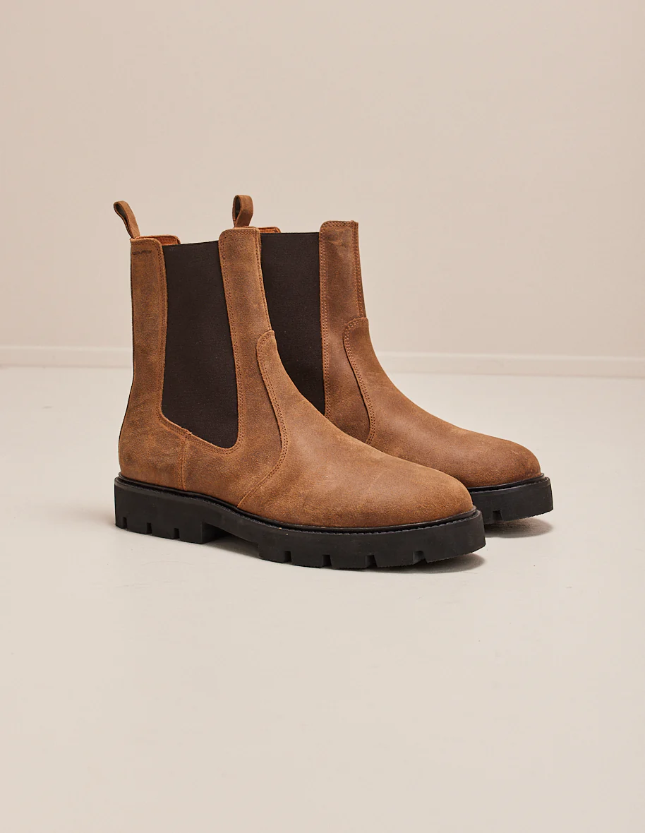Bottines Raoul - Suède huilé marron