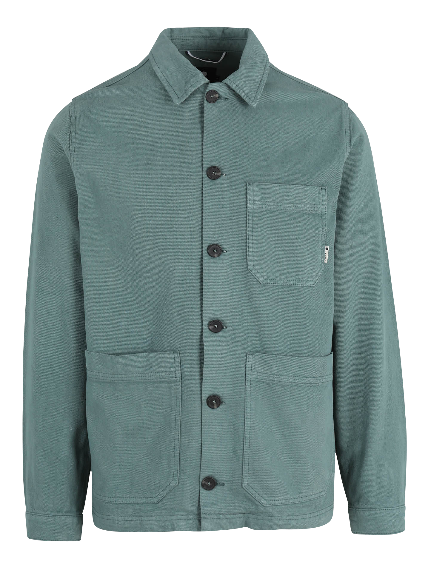 LORGE - Veste col pointu en coton| Bleu