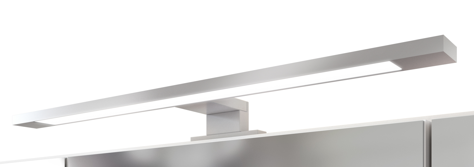 3D-Spiegelschrank BAABE - graphit - mit LED-Beleuchtung - 60 cm