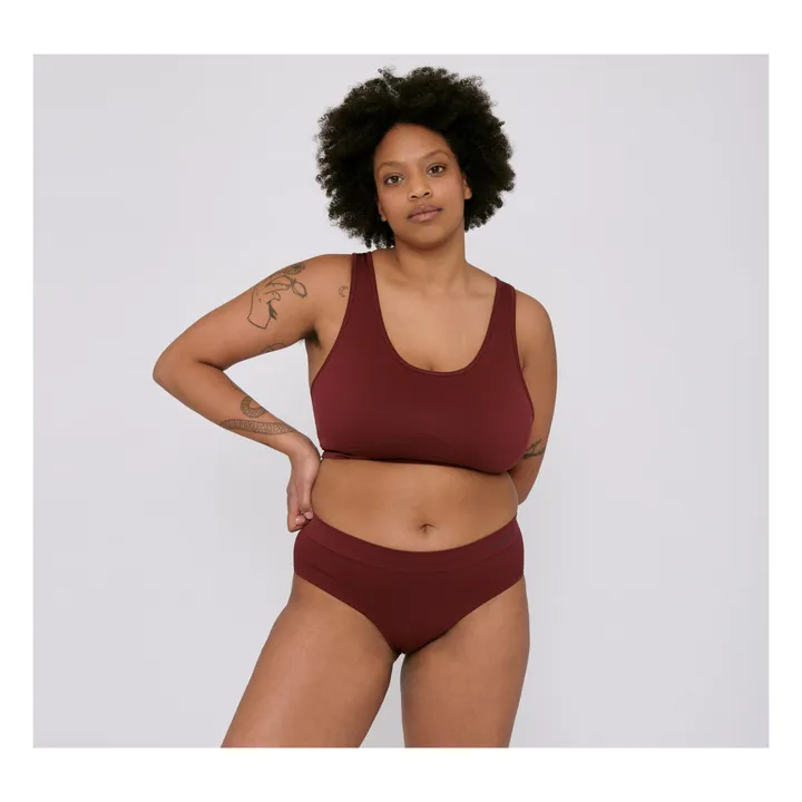 Organic Basics Brassière Active Workout | Bordeaux
