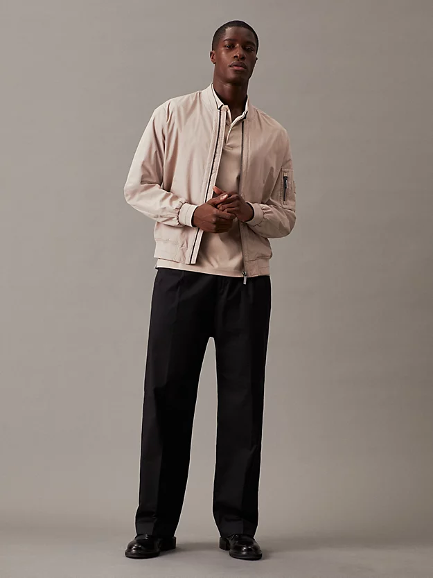 Camisa polo de algodão mercerizado