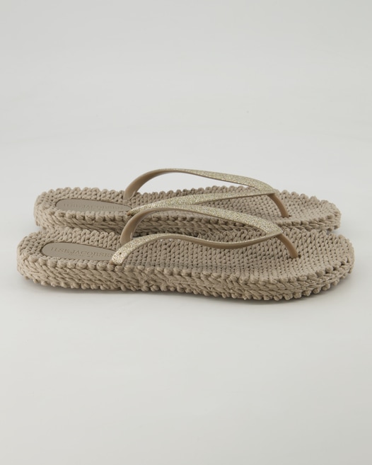 Ilse Jacobsen Cheerful 01 Zehentrenner in Beige